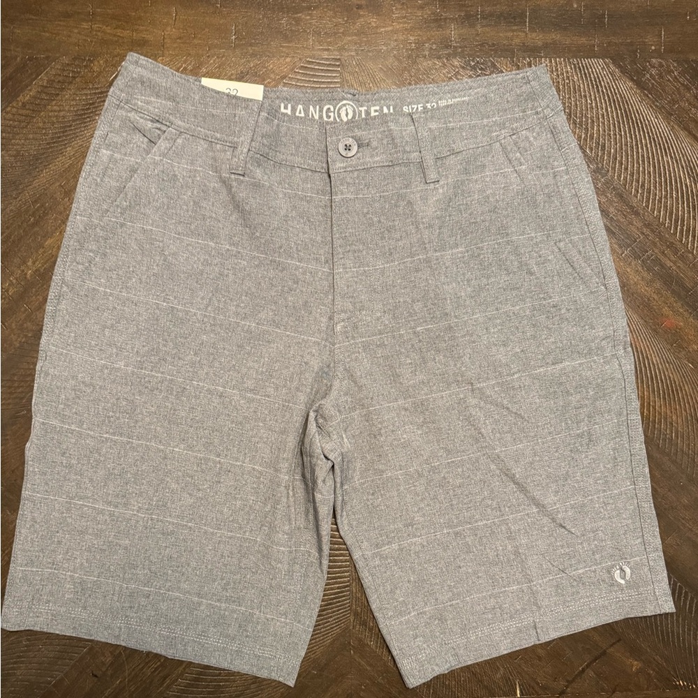Hang Ten Light Gray Men's Flat Front Shorts